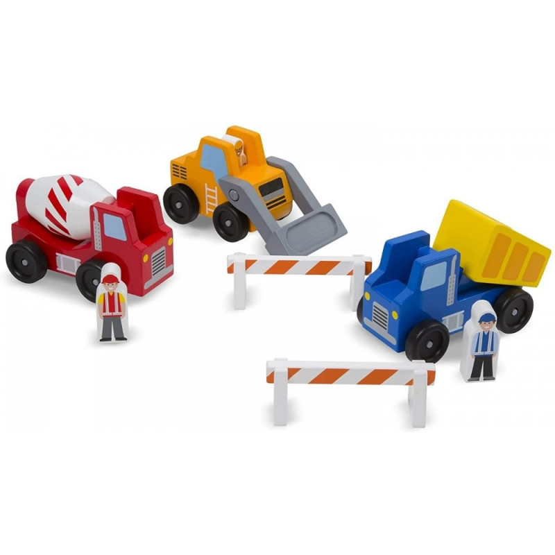 Set de vehículos de construcción con accesorios - Melissa & Doug