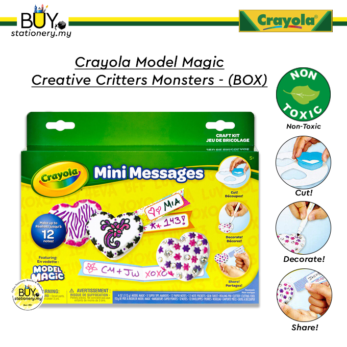 Crayola Molde p/ Plastilina Kit Mensajes 12 Pz. Ref. 0153